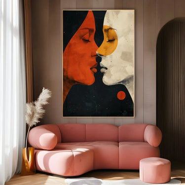 Quadro Stampa su Tela Visioni Intrecciate - CupidoDesign