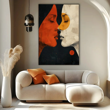 Quadro Stampa su Tela Visioni Intrecciate - CupidoDesign