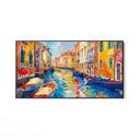 Quadro Stampa su Tela Visioni tra le Gondole - CupidoDesign