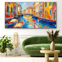 Quadro Stampa su Tela Visioni tra le Gondole - CupidoDesign