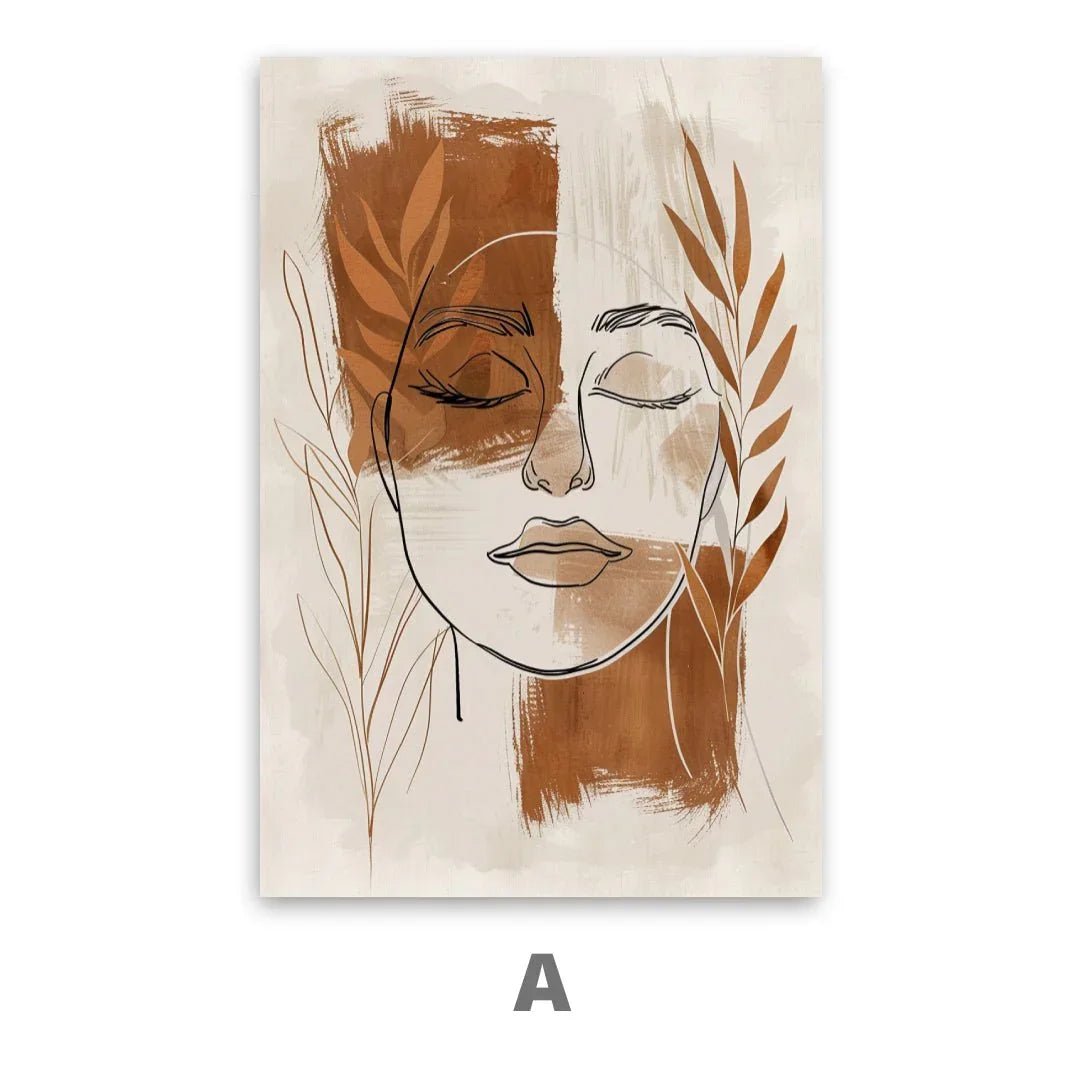 Quadro Stampa su Tela Viso di tela - CupidoDesign