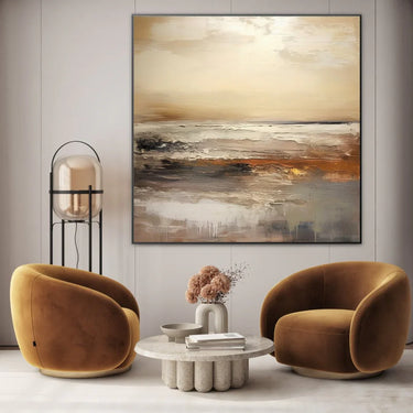 Quadro Stampa su Tela Vista dorata - CupidoDesign