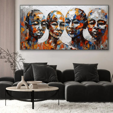 Quadro Stampa su Tela Voci Invisibili - CupidoDesign