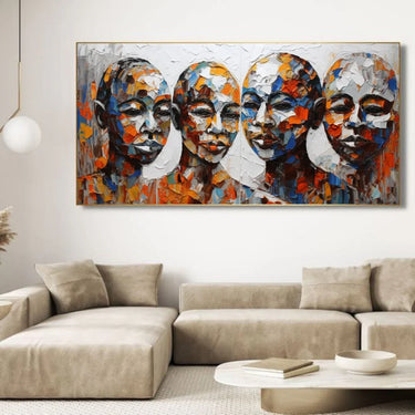 Quadro Stampa su Tela Voci Invisibili - CupidoDesign