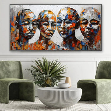 Quadro Stampa su Tela Voci Invisibili - CupidoDesign