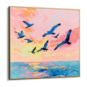 Quadro Stampa su Tela Volo al tramonto - CupidoDesign