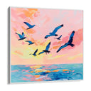 Quadro Stampa su Tela Volo al tramonto - CupidoDesign