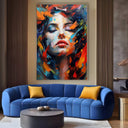 Quadro Stampa su Tela Volto Arcobaleno - CupidoDesign