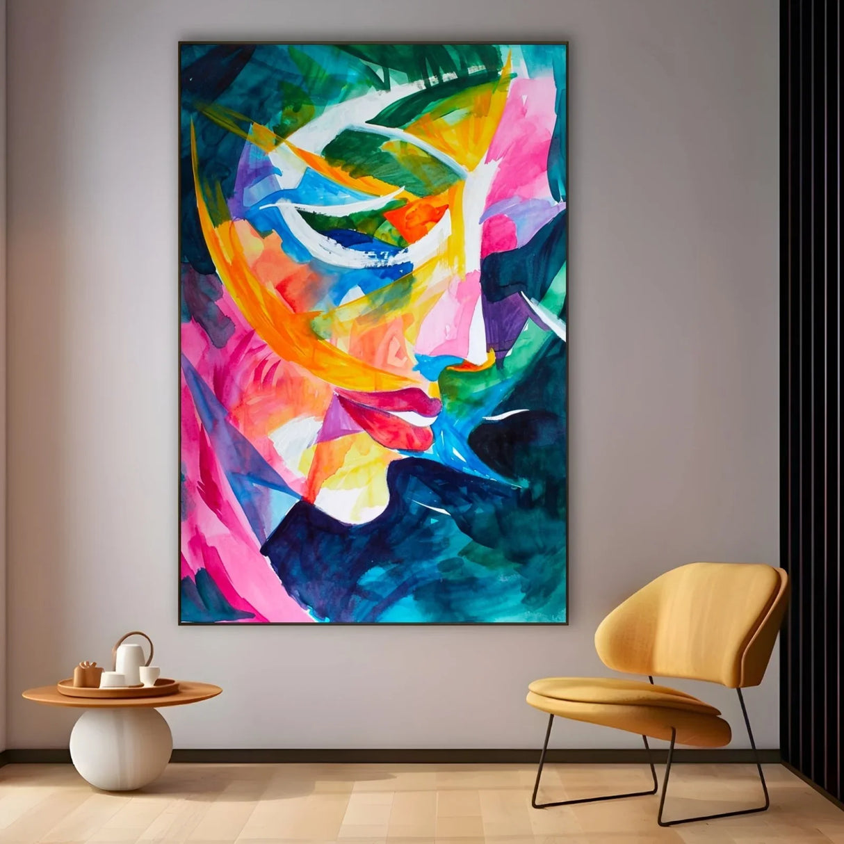 Quadro Stampa su Tela Volto cromatico - CupidoDesign