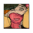 Quadro Stampa su Tela Volto curioso - CupidoDesign