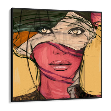 Quadro Stampa su Tela Volto curioso - CupidoDesign