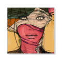 Quadro Stampa su Tela Volto curioso - CupidoDesign