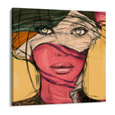 Quadro Stampa su Tela Volto curioso - CupidoDesign