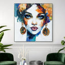Quadro Stampa su Tela Volto di ceramica - CupidoDesign