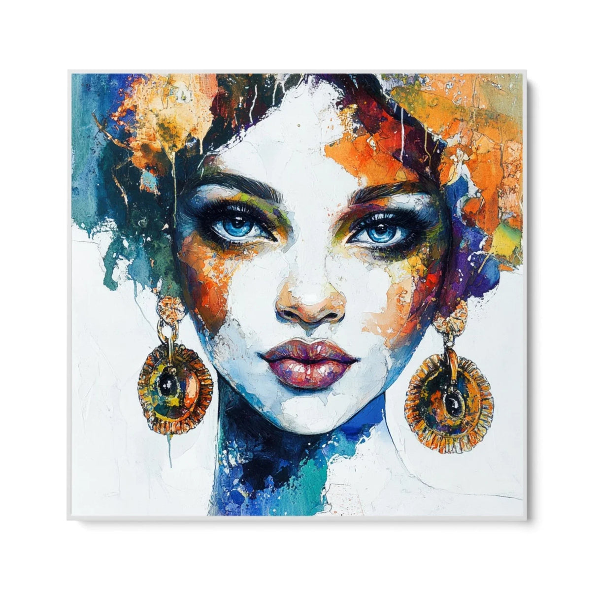 Quadro Stampa su Tela Volto di ceramica - CupidoDesign
