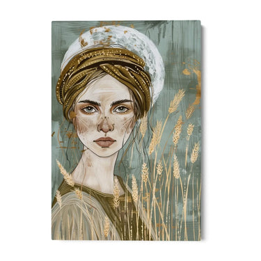 Quadro Stampa su Tela Volto di spighe - CupidoDesign