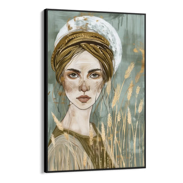 Quadro Stampa su Tela Volto di spighe - CupidoDesign