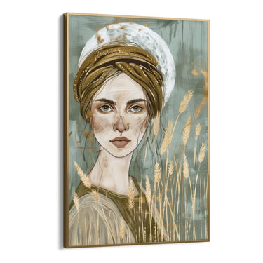 Quadro Stampa su Tela Volto di spighe - CupidoDesign