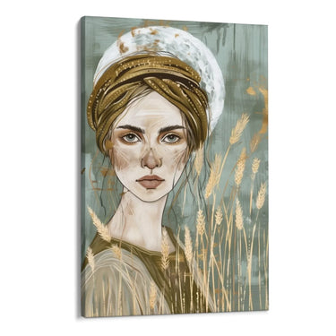 Quadro Stampa su Tela Volto di spighe - CupidoDesign