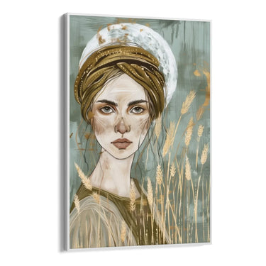 Quadro Stampa su Tela Volto di spighe - CupidoDesign