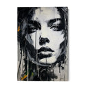 Quadro Stampa su Tela Volto in Bianco e Nero - CupidoDesign