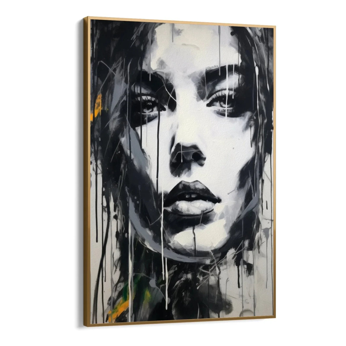 Quadro Stampa su Tela Volto in Bianco e Nero - CupidoDesign