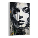 Quadro Stampa su Tela Volto in Bianco e Nero - CupidoDesign