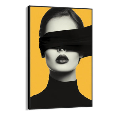 Quadro Stampa su Tela Volto in giallo - CupidoDesign