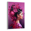 Quadro Stampa su Tela Volto Rosa - CupidoDesign
