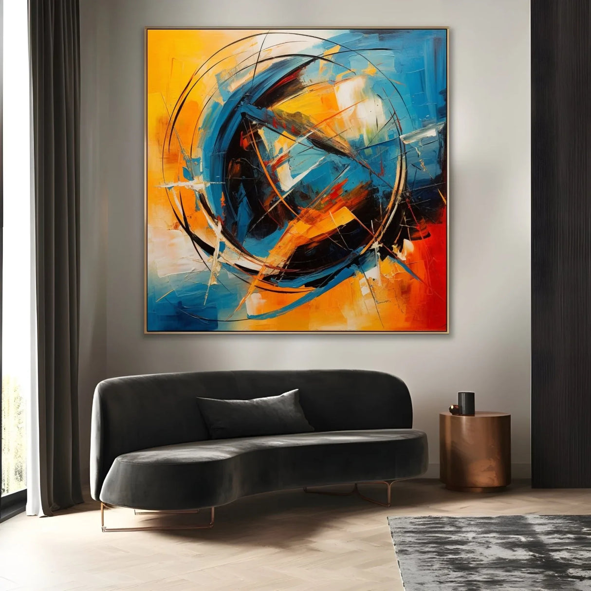 Quadro Stampa su Tela Vortice Colorato - CupidoDesign