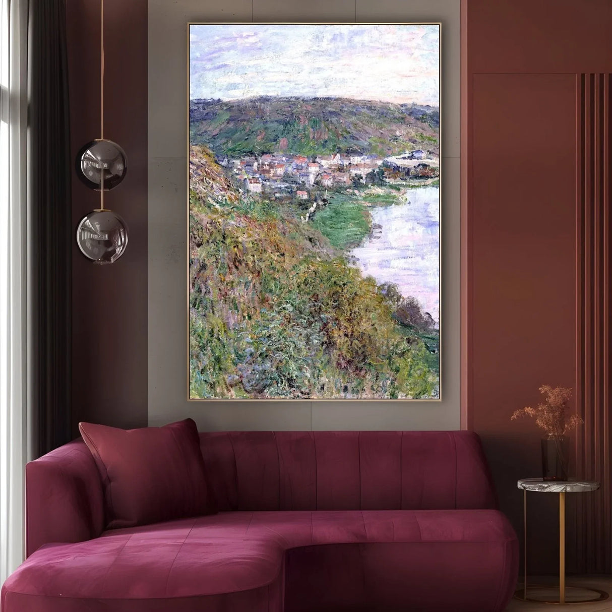 Quadro Stampa su Tela Vue De Vetheuil, Claude Monet - CupidoDesign