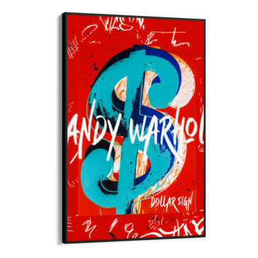 Quadro Stampa su Tela Warhol Dollar Sign - CupidoDesign