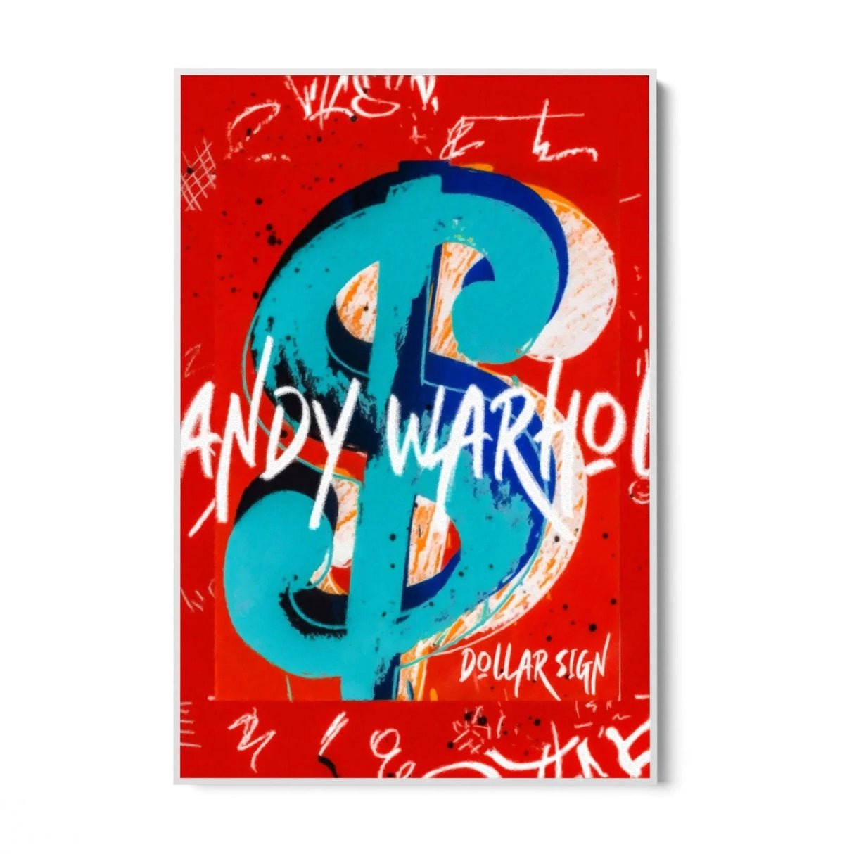 Quadro Stampa su Tela Warhol Dollar Sign - CupidoDesign