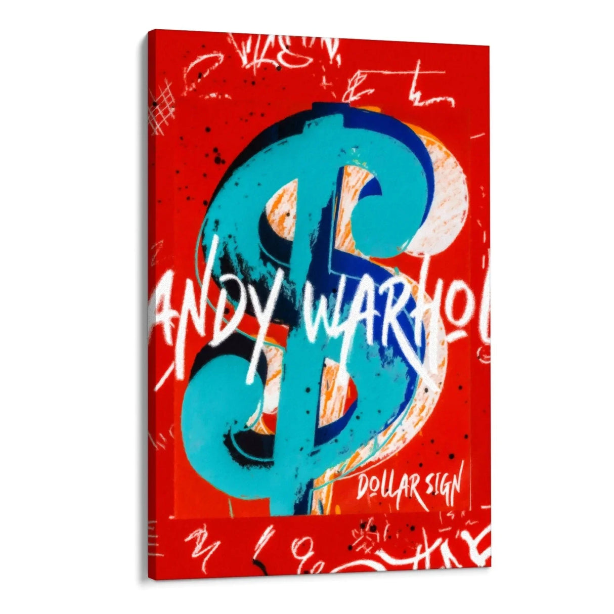 Quadro Stampa su Tela Warhol Dollar Sign - CupidoDesign