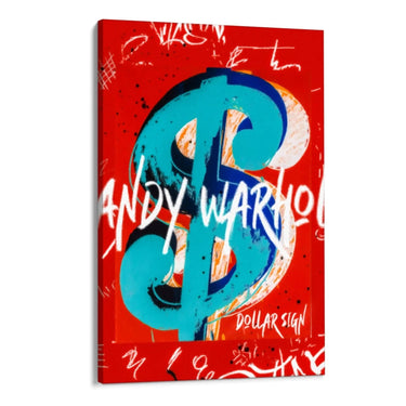 Quadro Stampa su Tela Warhol Dollar Sign - CupidoDesign