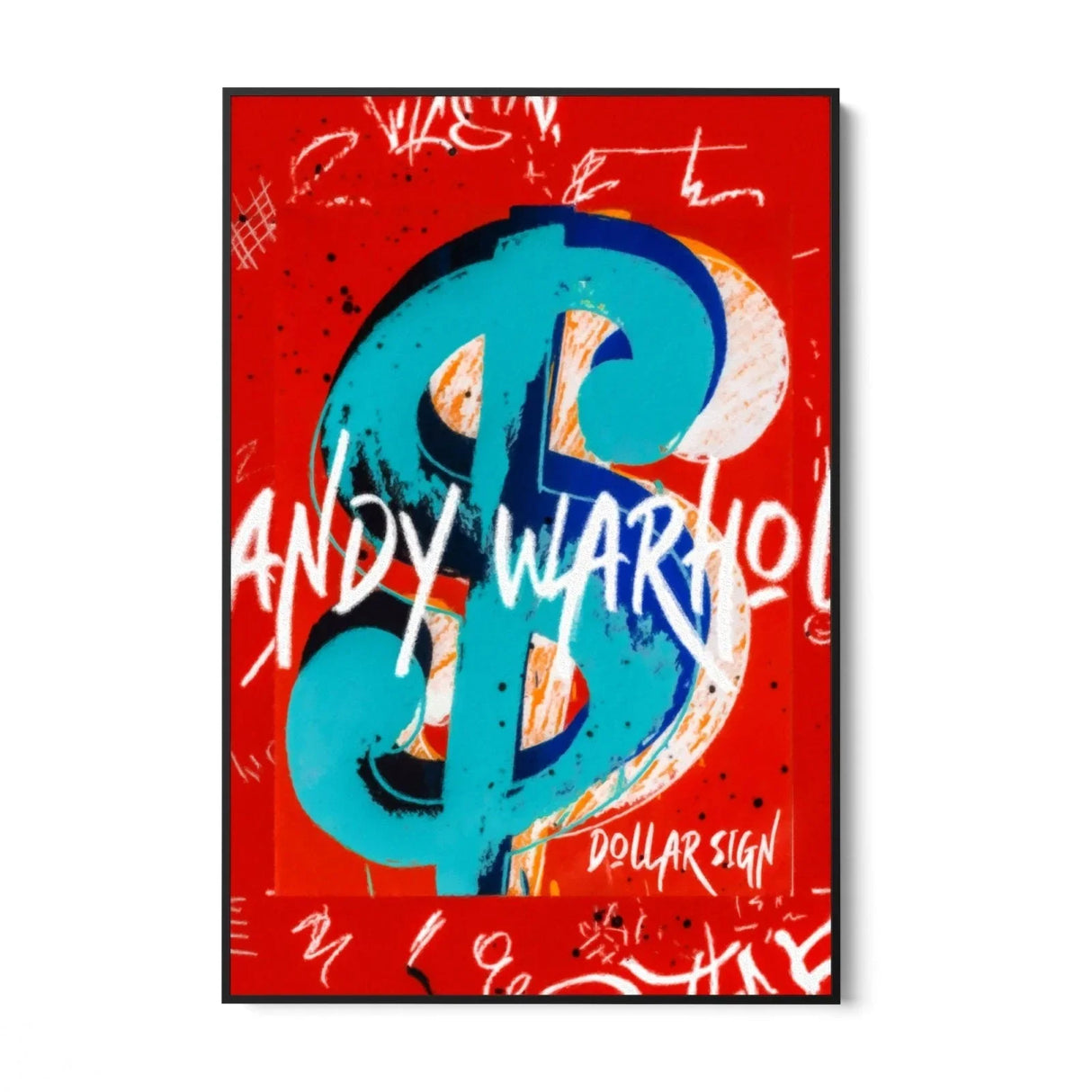 Quadro Stampa su Tela Warhol Dollar Sign - CupidoDesign