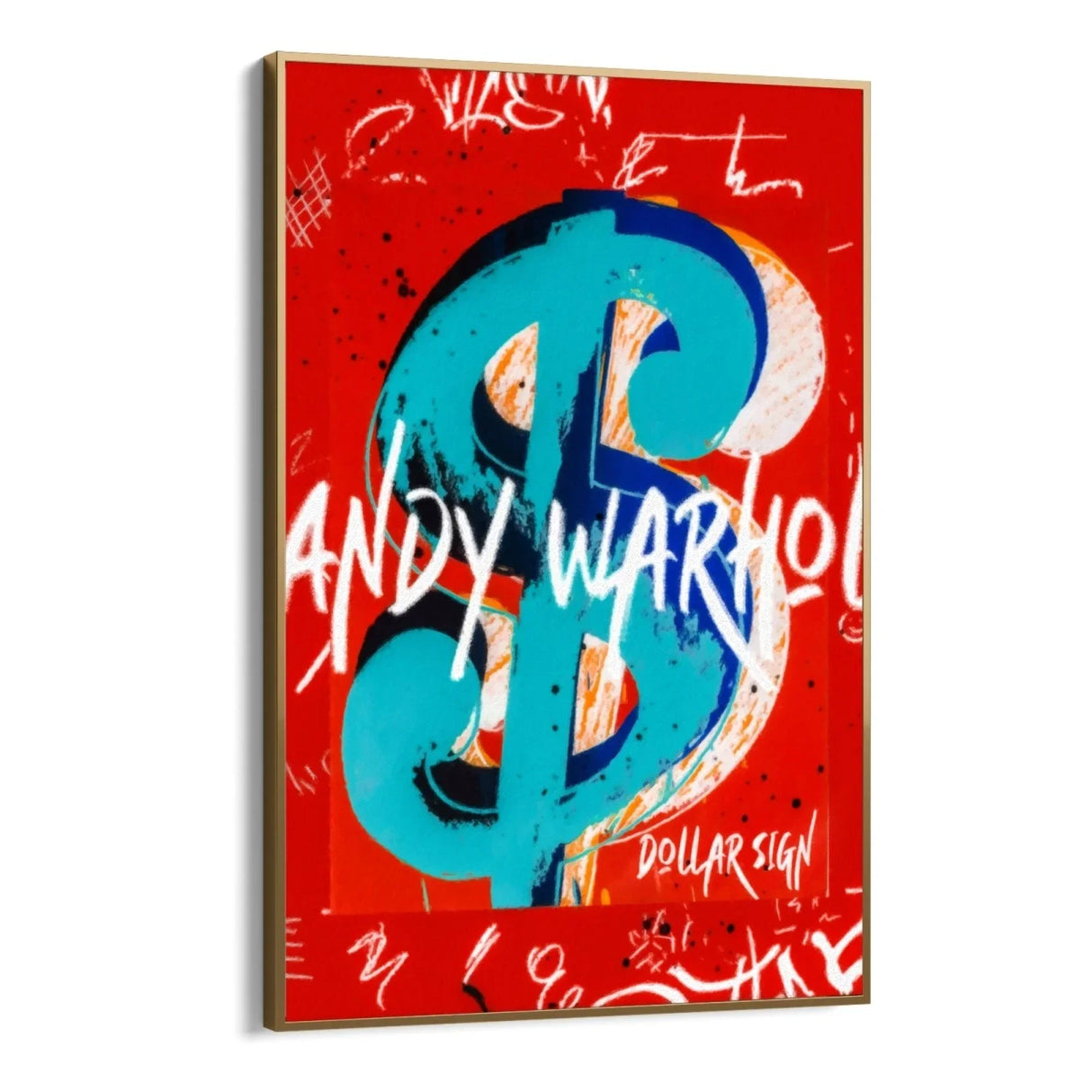 Quadro Stampa su Tela Warhol Dollar Sign - CupidoDesign