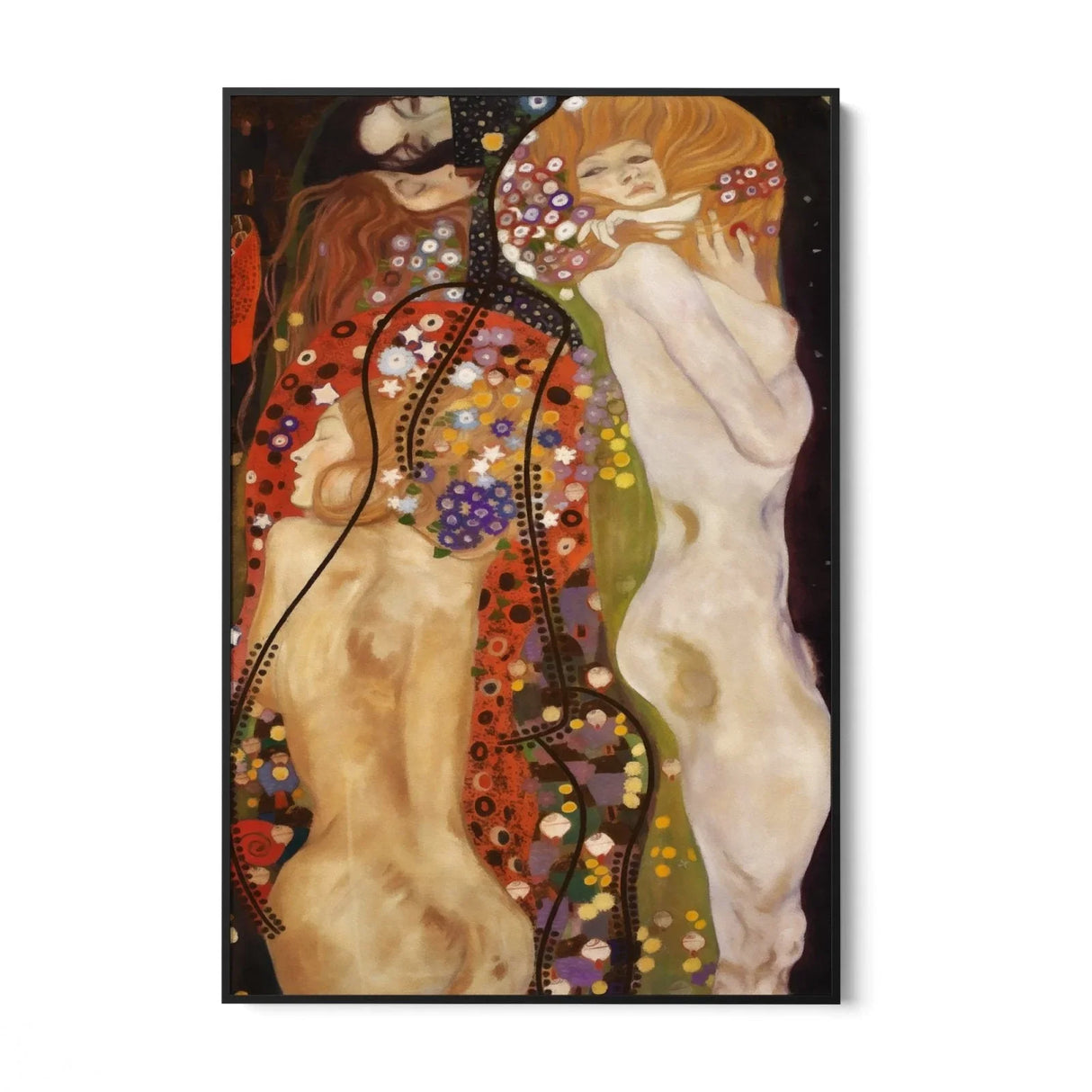 Quadro Stampa su Tela Water Serpents, Klimt - CupidoDesign