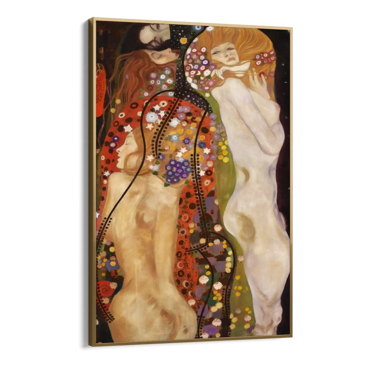 Quadro Stampa su Tela Water Serpents, Klimt - CupidoDesign