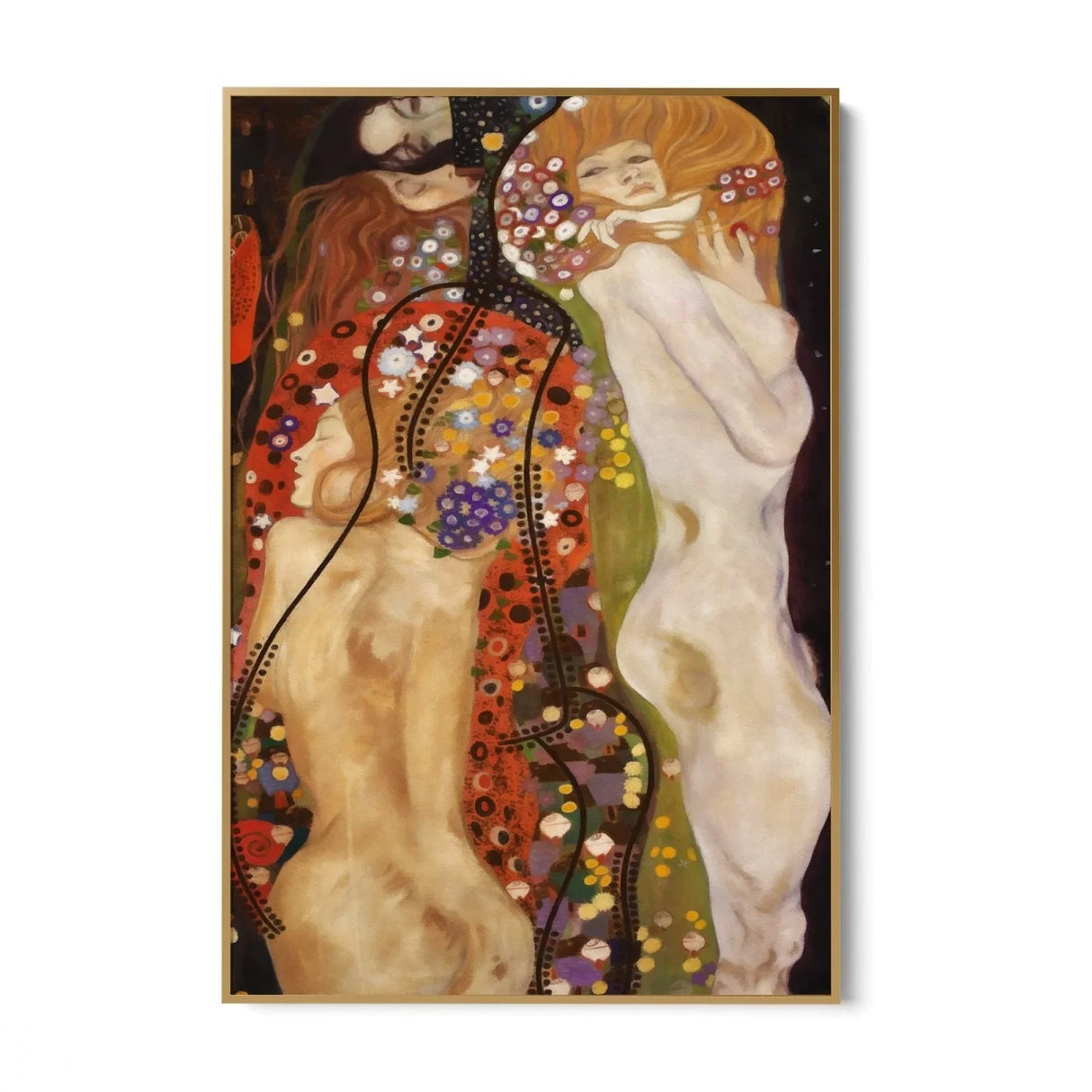Quadro Stampa su Tela Water Serpents, Klimt - CupidoDesign
