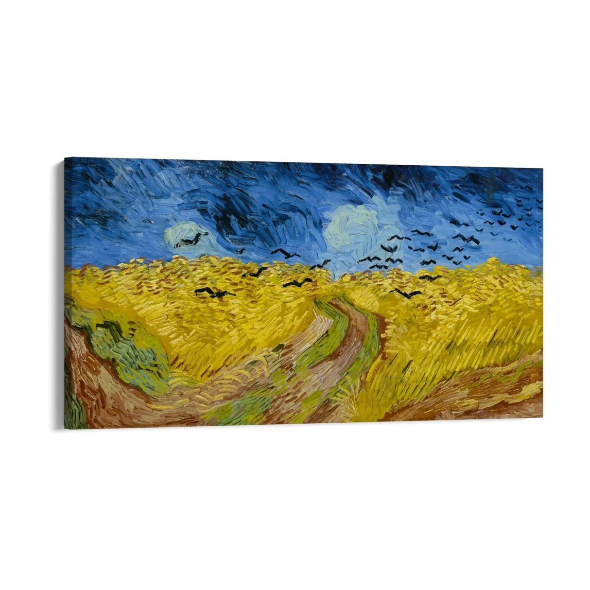 Quadro Stampa su Tela Wheat Field with Crows, Van Gogh - CupidoDesign