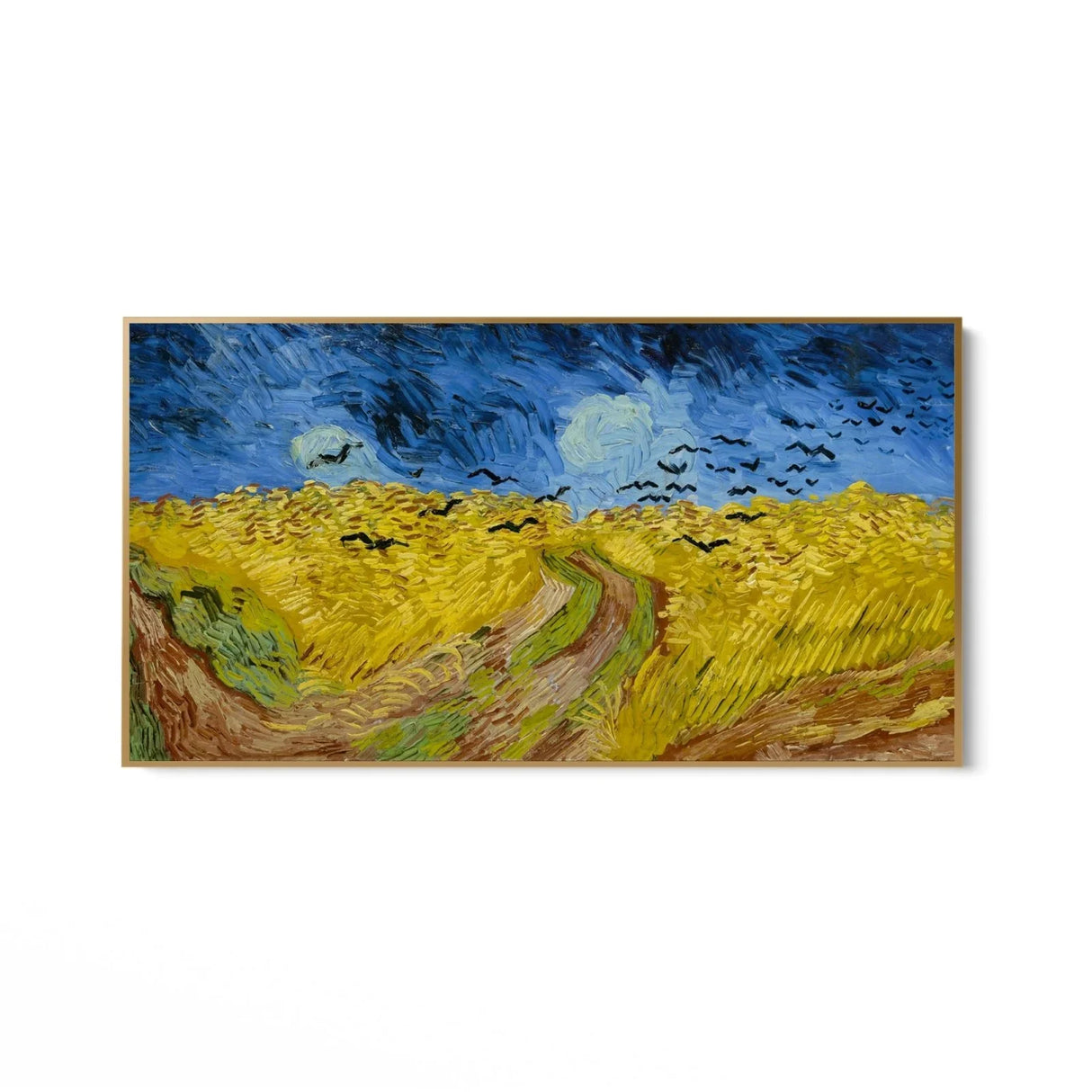 Quadro Stampa su Tela Wheat Field with Crows, Van Gogh - CupidoDesign