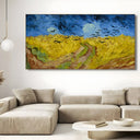 Quadro Stampa su Tela Wheat Field with Crows, Van Gogh - CupidoDesign