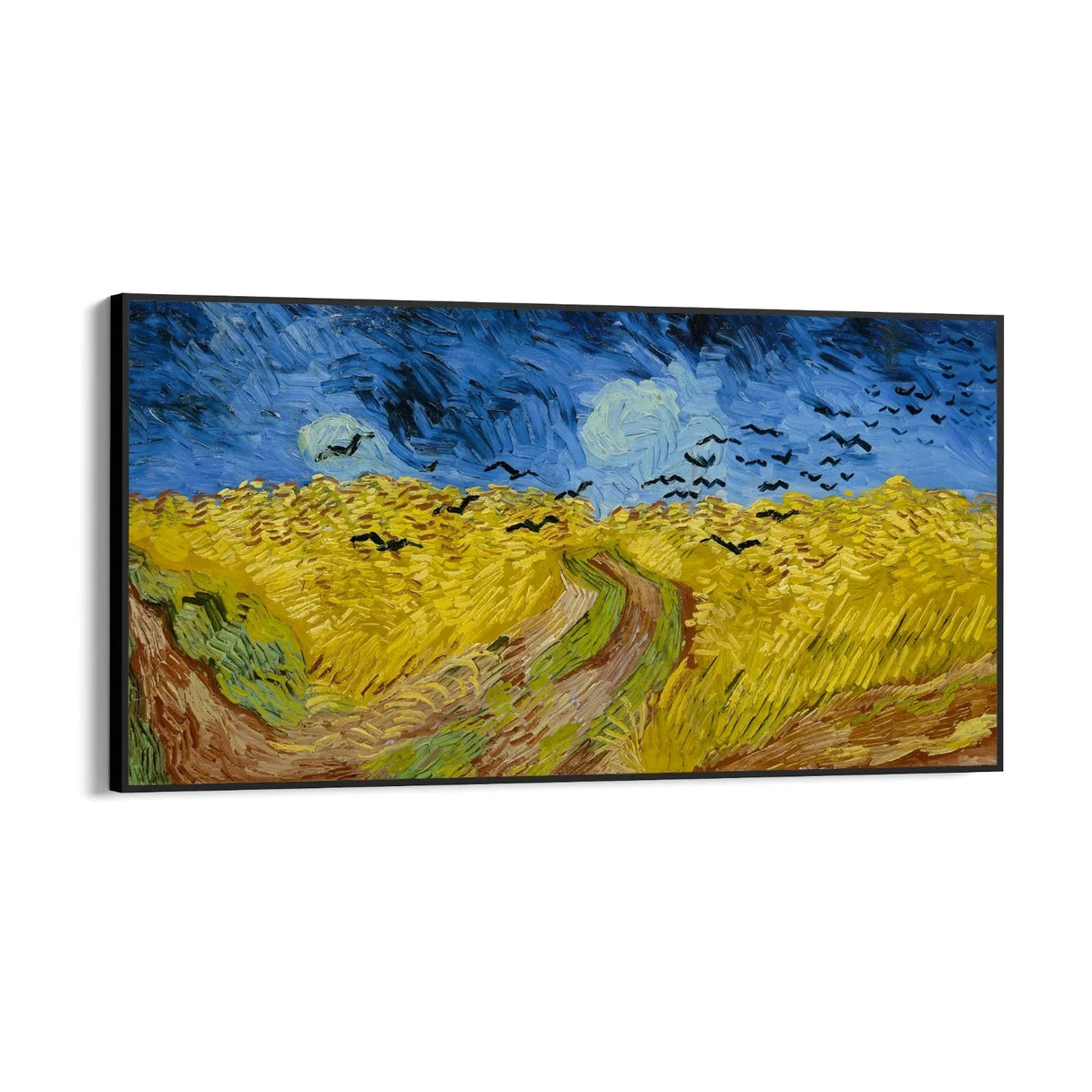 Quadro Stampa su Tela Wheat Field with Crows, Van Gogh - CupidoDesign