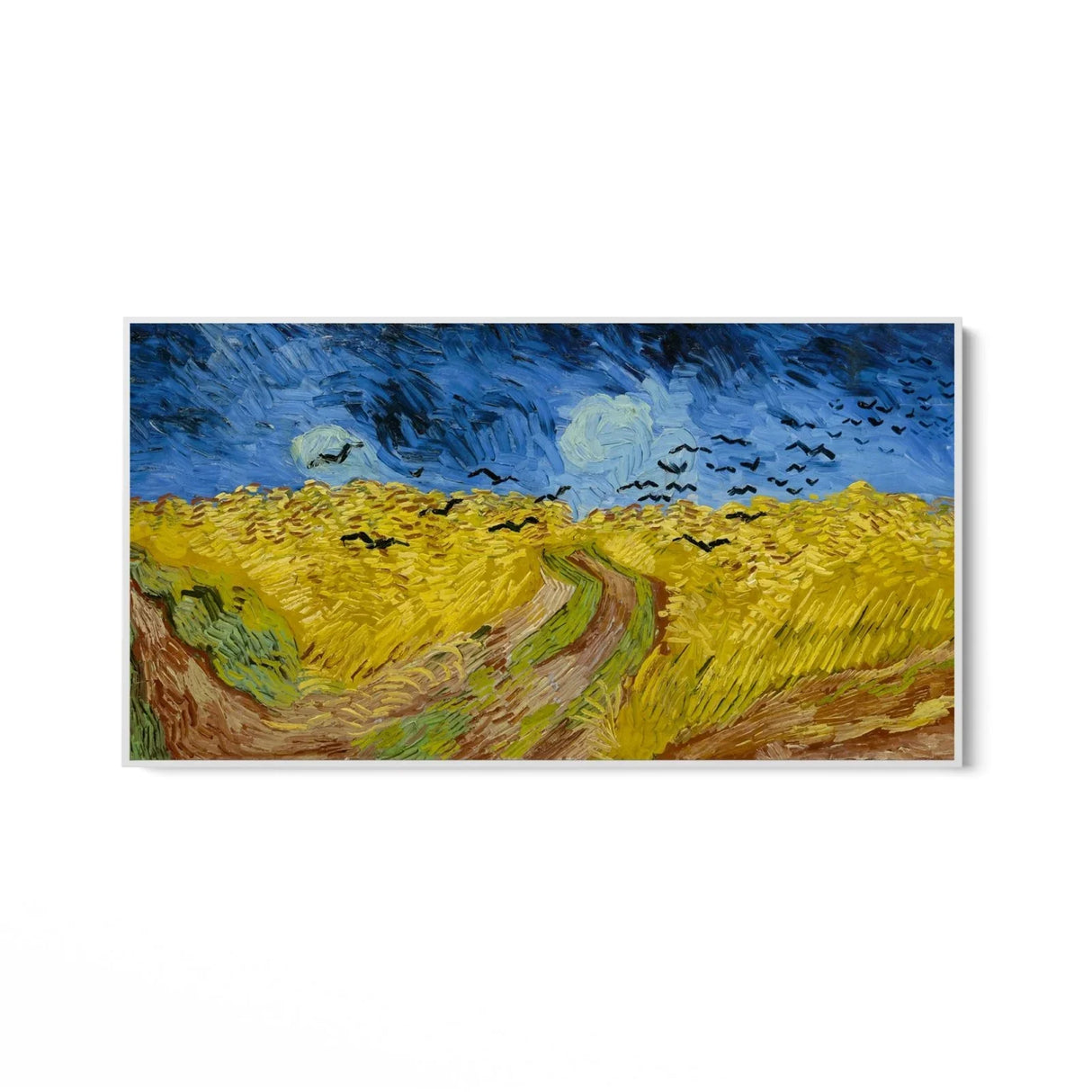 Quadro Stampa su Tela Wheat Field with Crows, Van Gogh - CupidoDesign
