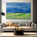 Quadro Stampa su Tela Wheatfields Under Thunderclouds, Vincent Van Gogh - CupidoDesign