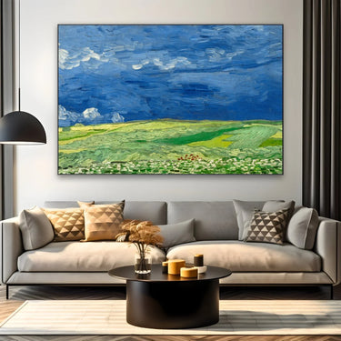 Quadro Stampa su Tela Wheatfields Under Thunderclouds, Vincent Van Gogh - CupidoDesign