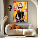 Quadro Stampa su Tela Yellow Elegance - CupidoDesign