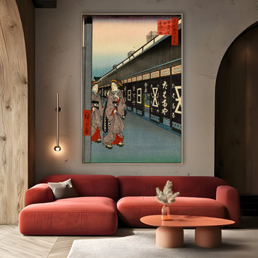 Quadro Stampa su Tela Le Cento vedute famose di Edo VII, Utagawa Hiroshige - CupidoDesign