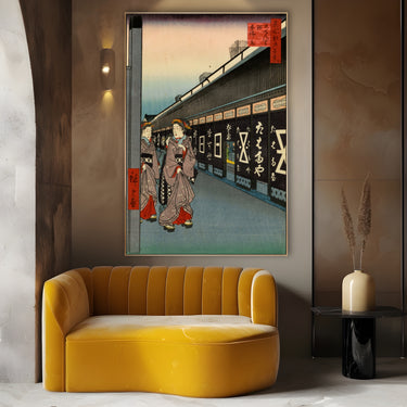 Quadro Stampa su Tela Le Cento vedute famose di Edo VII, Utagawa Hiroshige - CupidoDesign